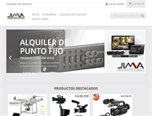 Tablet Screenshot of jimvaproducciones.com